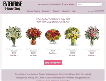 Tablet Screenshot of enterpriseflowershop.com